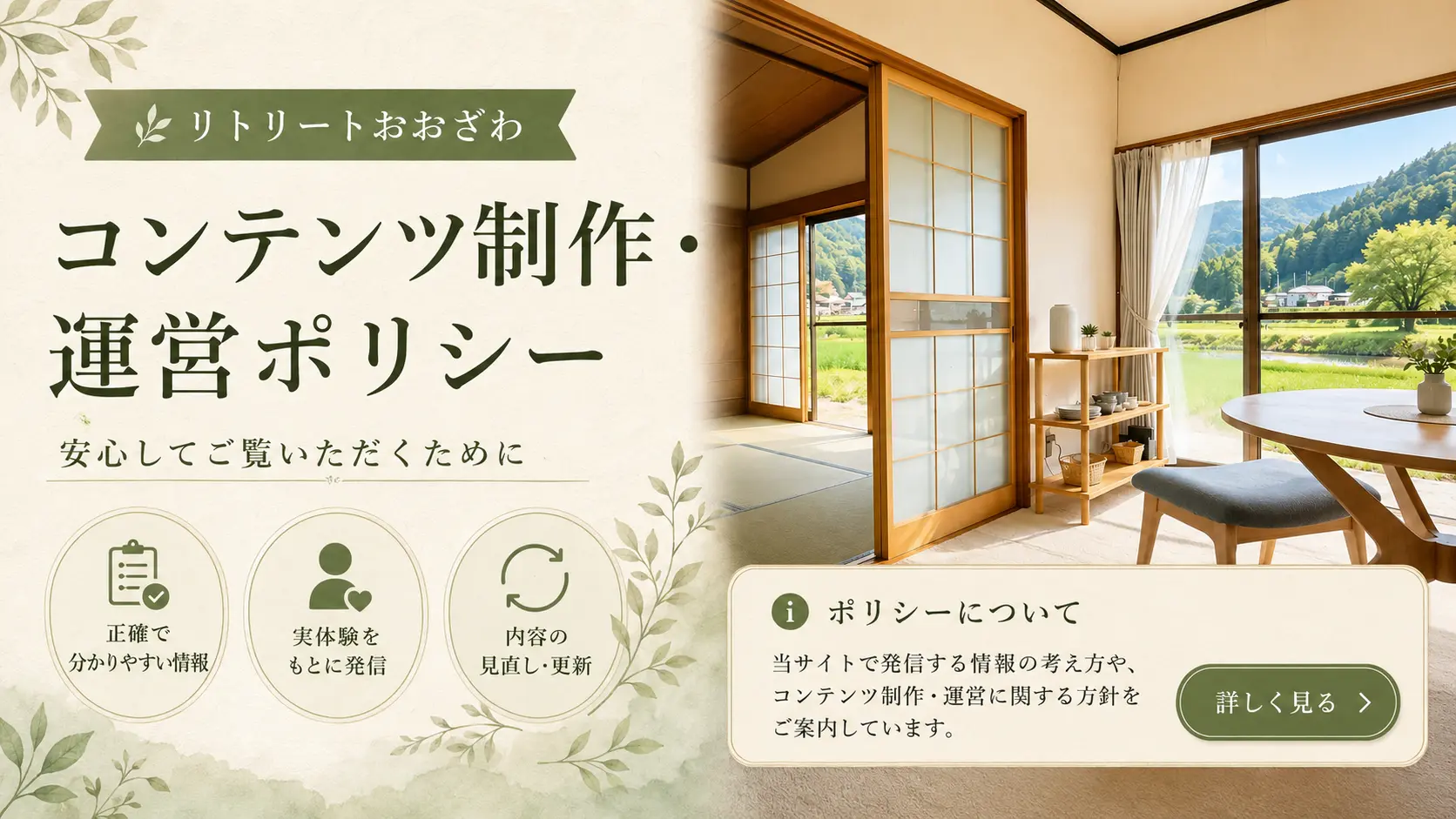コンテンツ制作・運営ポリシー