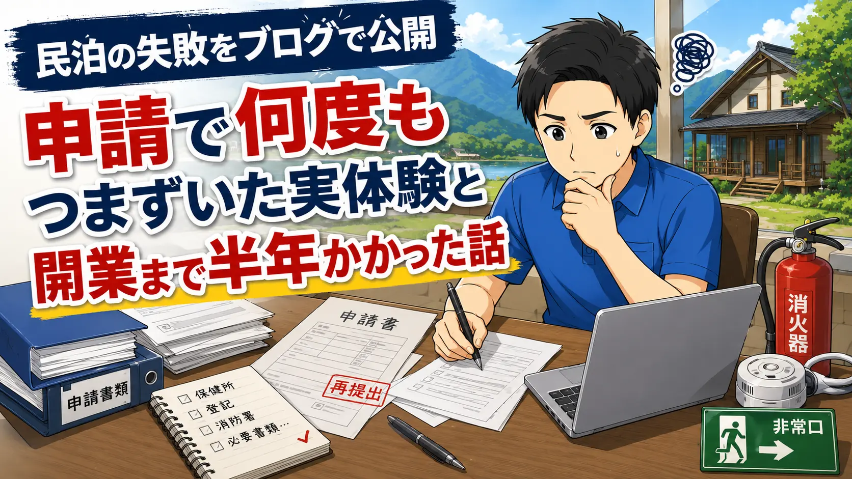 民泊の失敗をブログで公開｜申請で何度もつまずいた実体験と開業まで半年かかった話