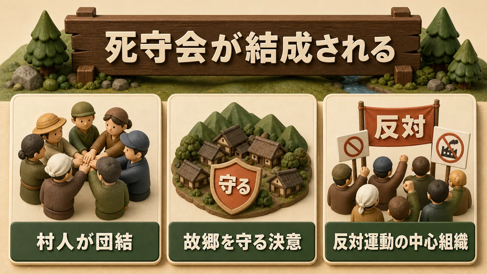 ①死守会が結成される
