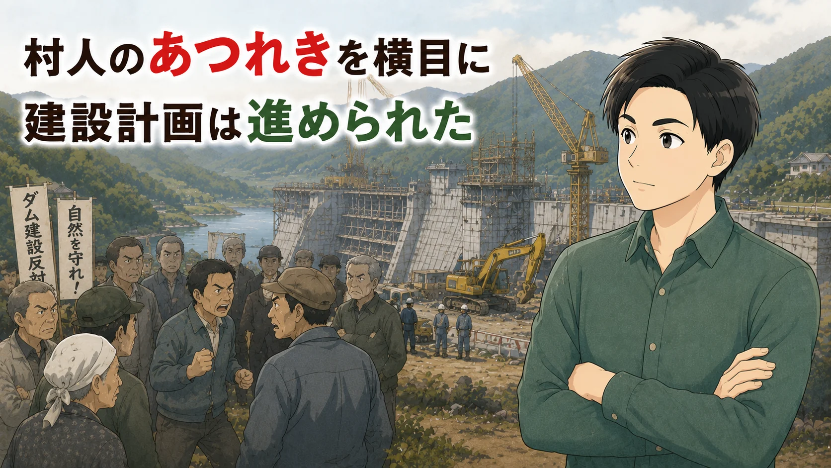 村人のあつれきを横目に建設計画は進められた