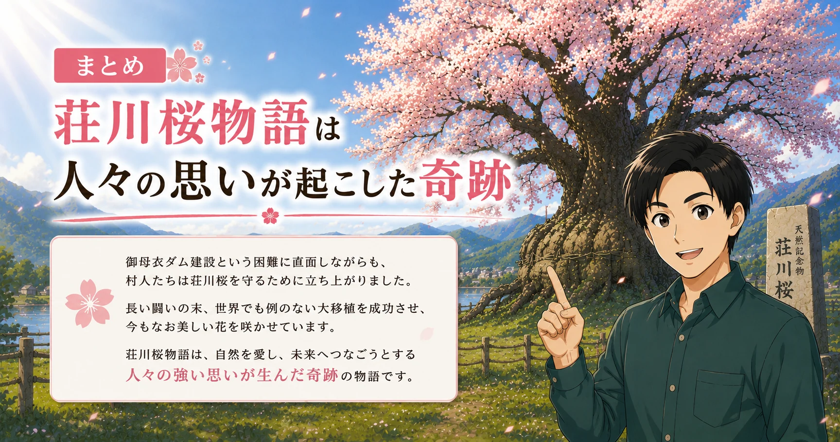 まとめ｜荘川桜物語は人々の思いが起こした奇跡
