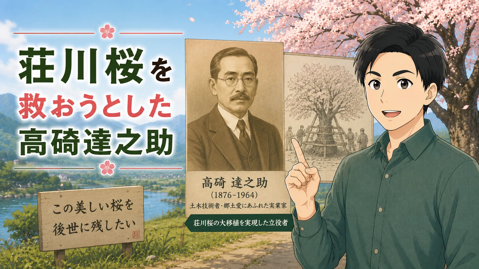 荘川桜を救おうとした高碕達之助