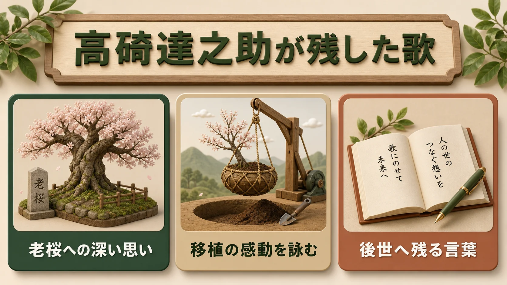 ①高碕達之助が残した歌