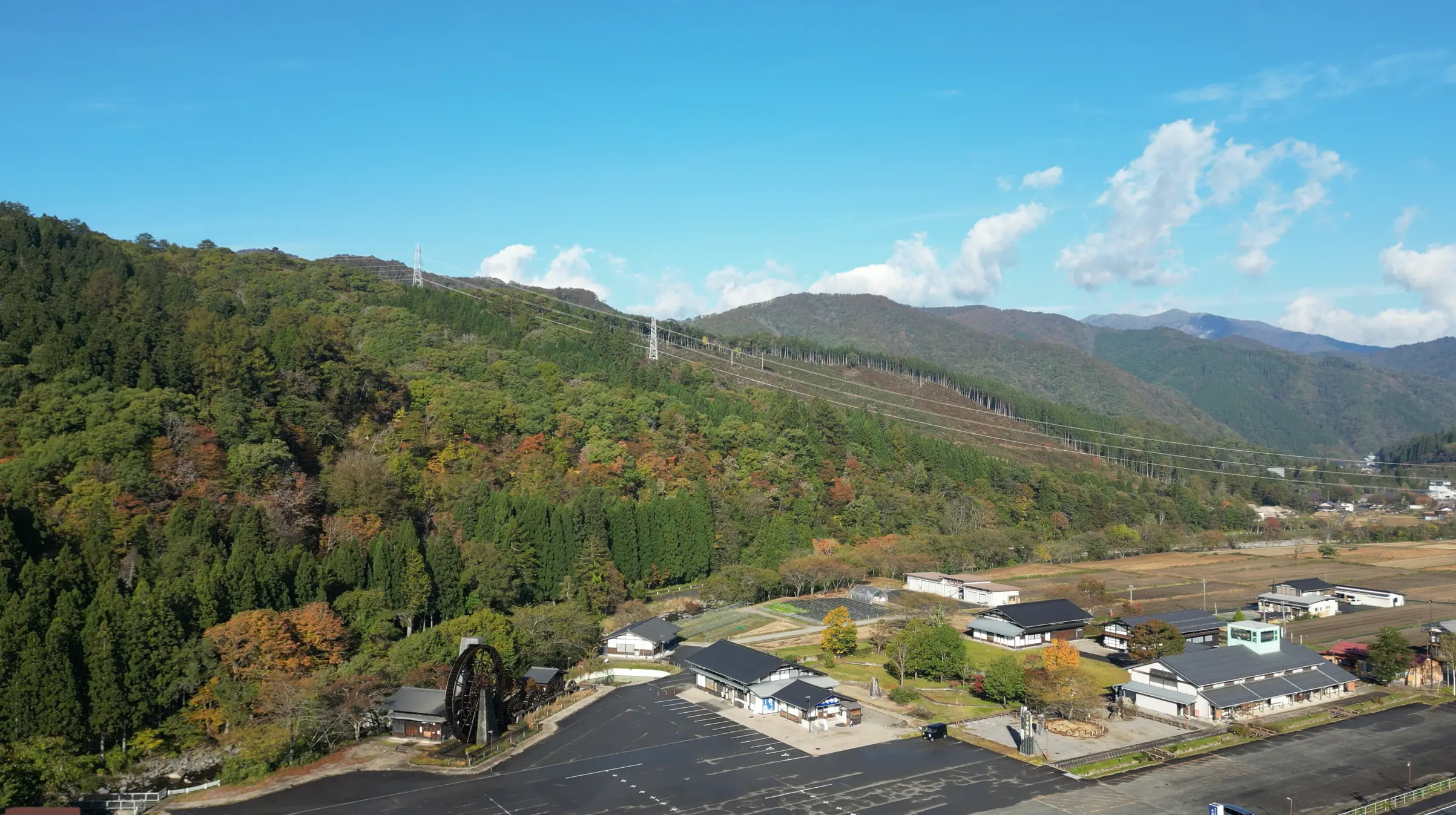 荘川の五連水車