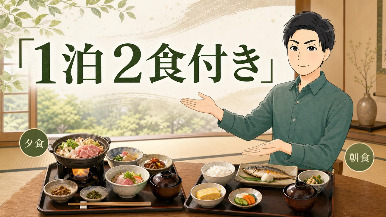 ①1泊2食付き