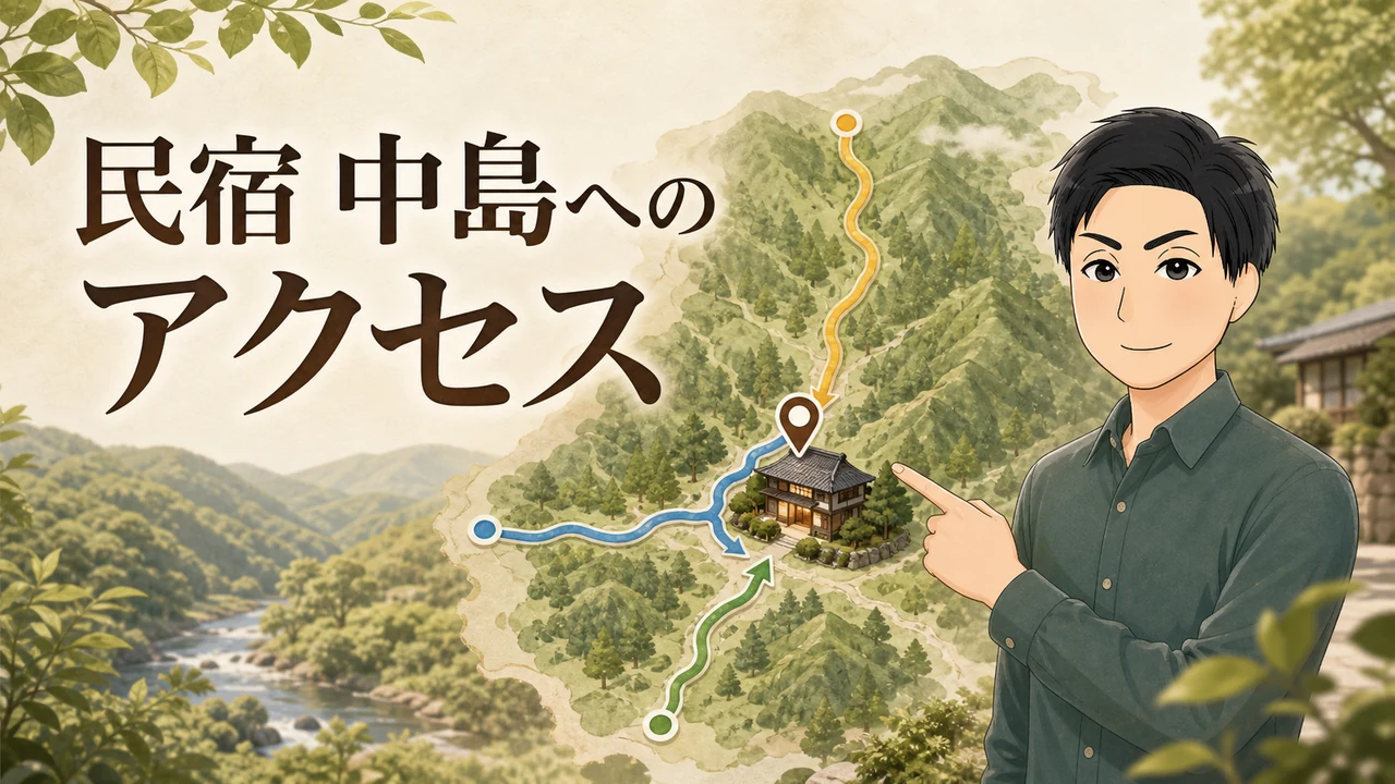民宿 中島へのアクセス方法3選