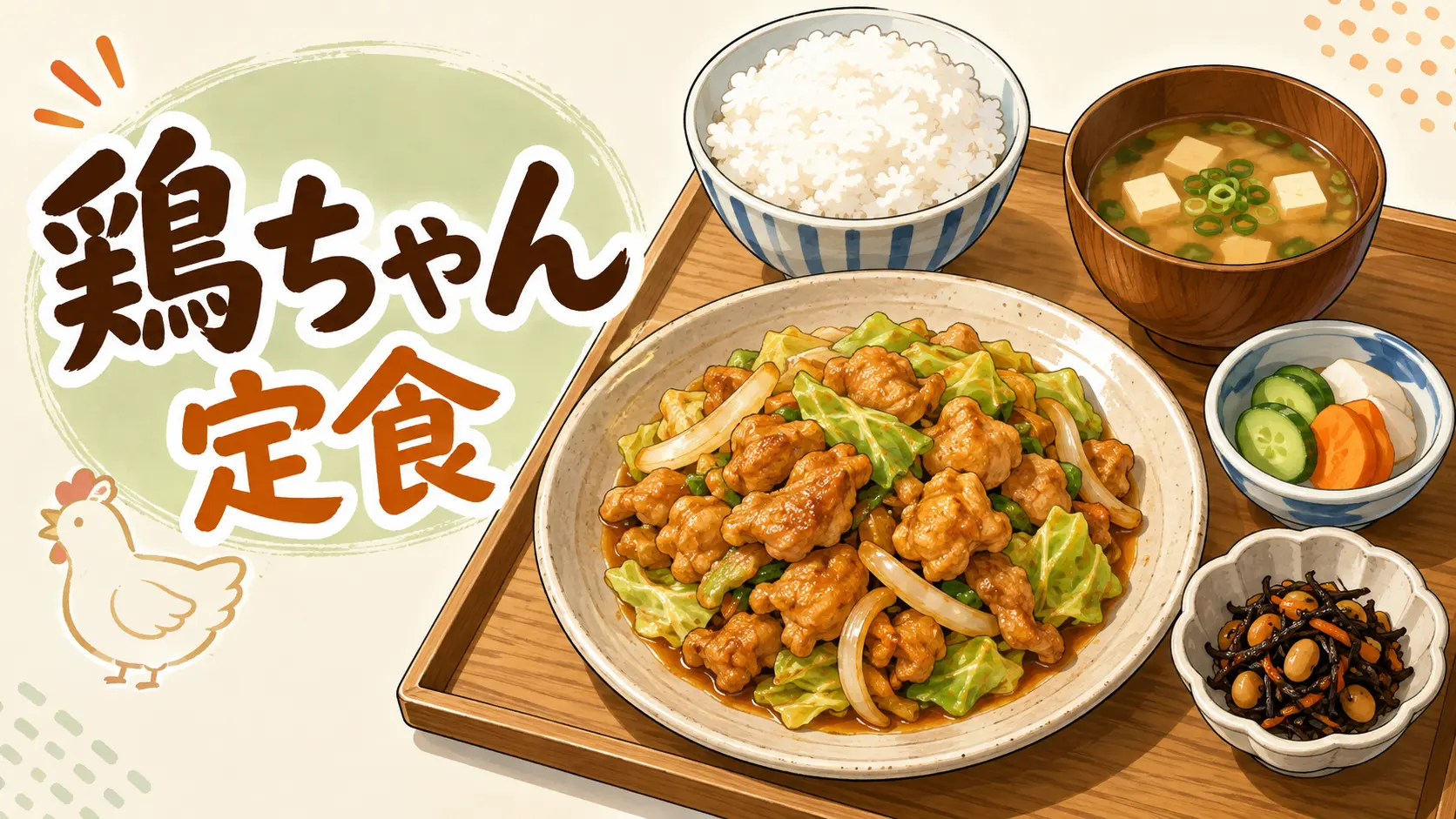 鶏ちゃん定食