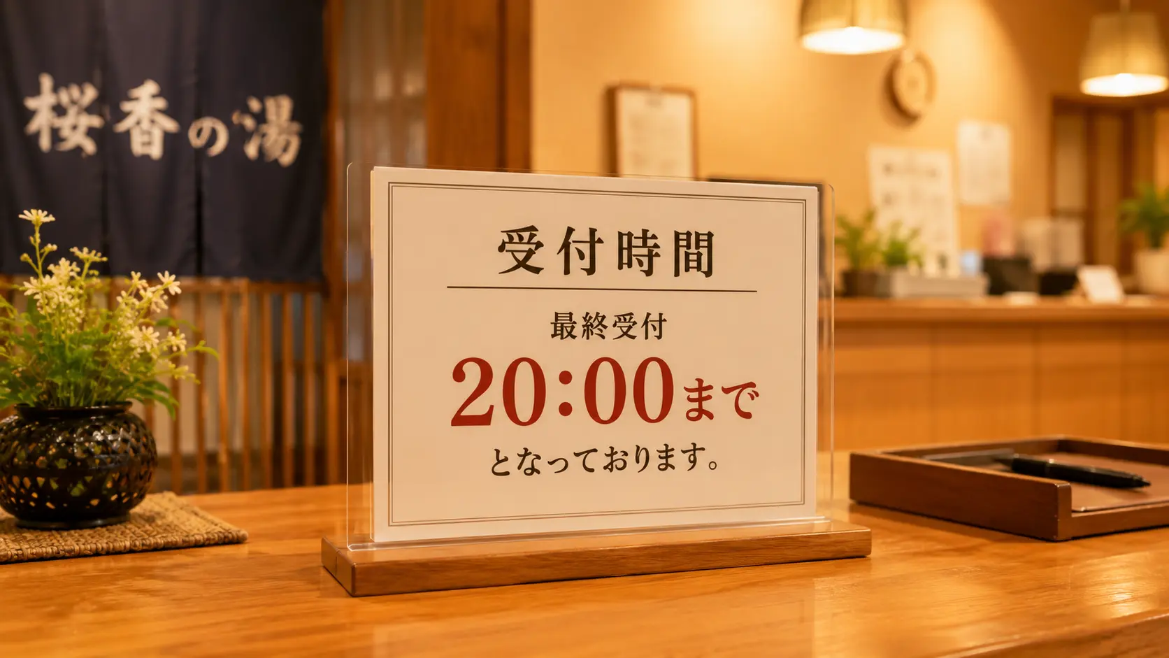 受け付けは20時まで
