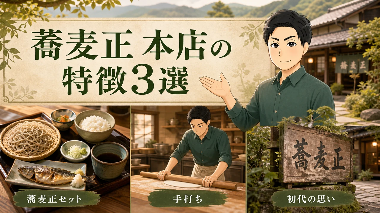 蕎麦正 本店の特徴3選