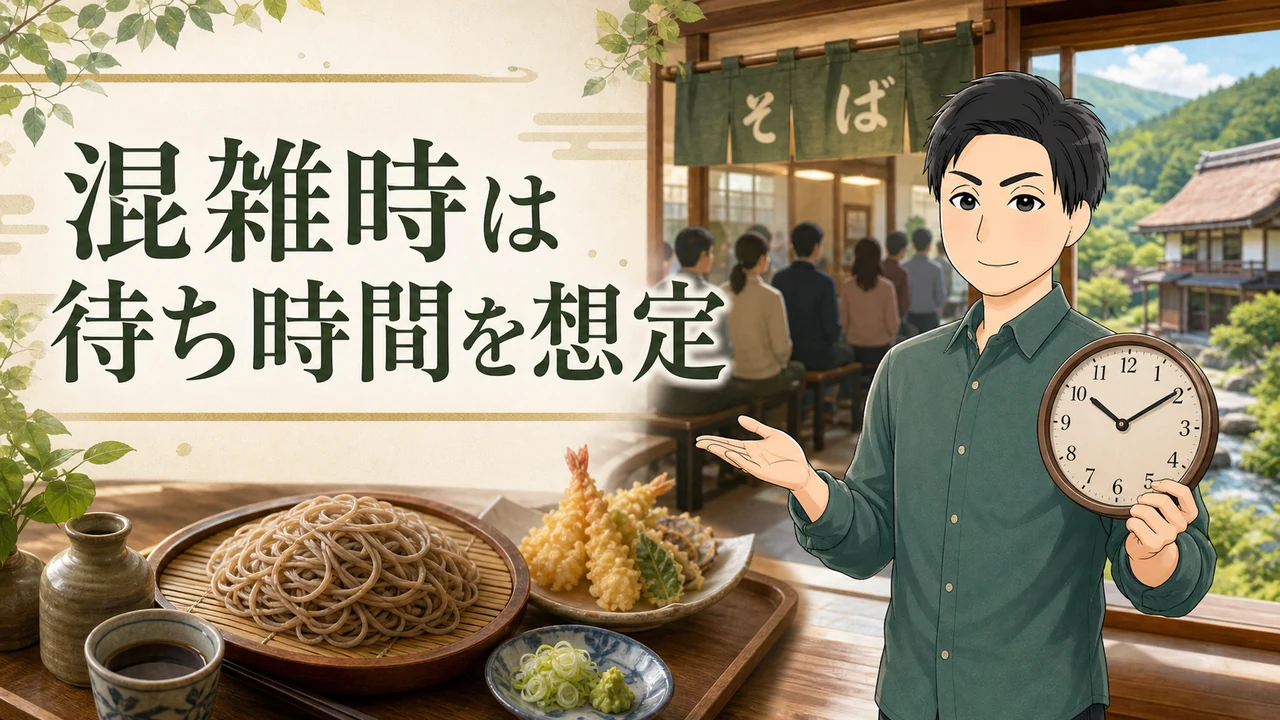 ③混雑時は待ち時間を想定しておく