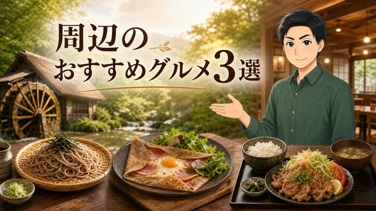 蕎麦正 本店周辺のおすすめグルメ3選