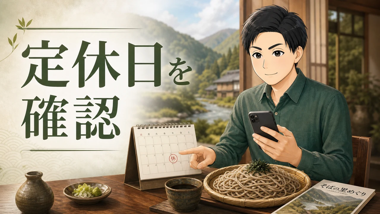 ②定休日を確認してから訪れる