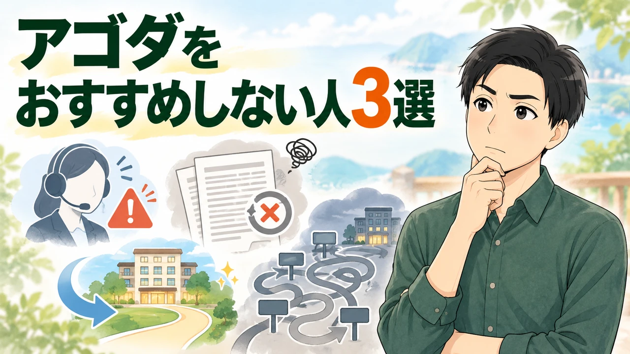 アゴダをおすすめしない人3選を管理人が解説する画像