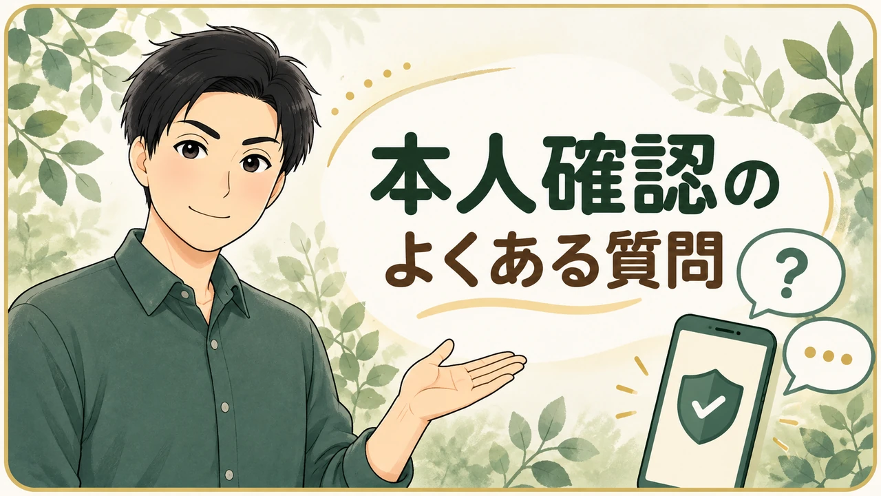 エアビーの本人確認に関する質問と回答を示すイラスト