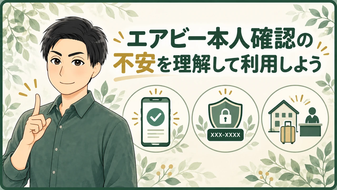 エアビーの本人確認で理解したい安全対策のまとめイラスト